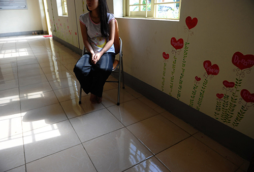 May Na was 13 when her uncle took her across the border and forced her to marry a Chinese man.&nbsp;&nbsp;AFP/GETTY IMAGES/HOANG DINH NAM